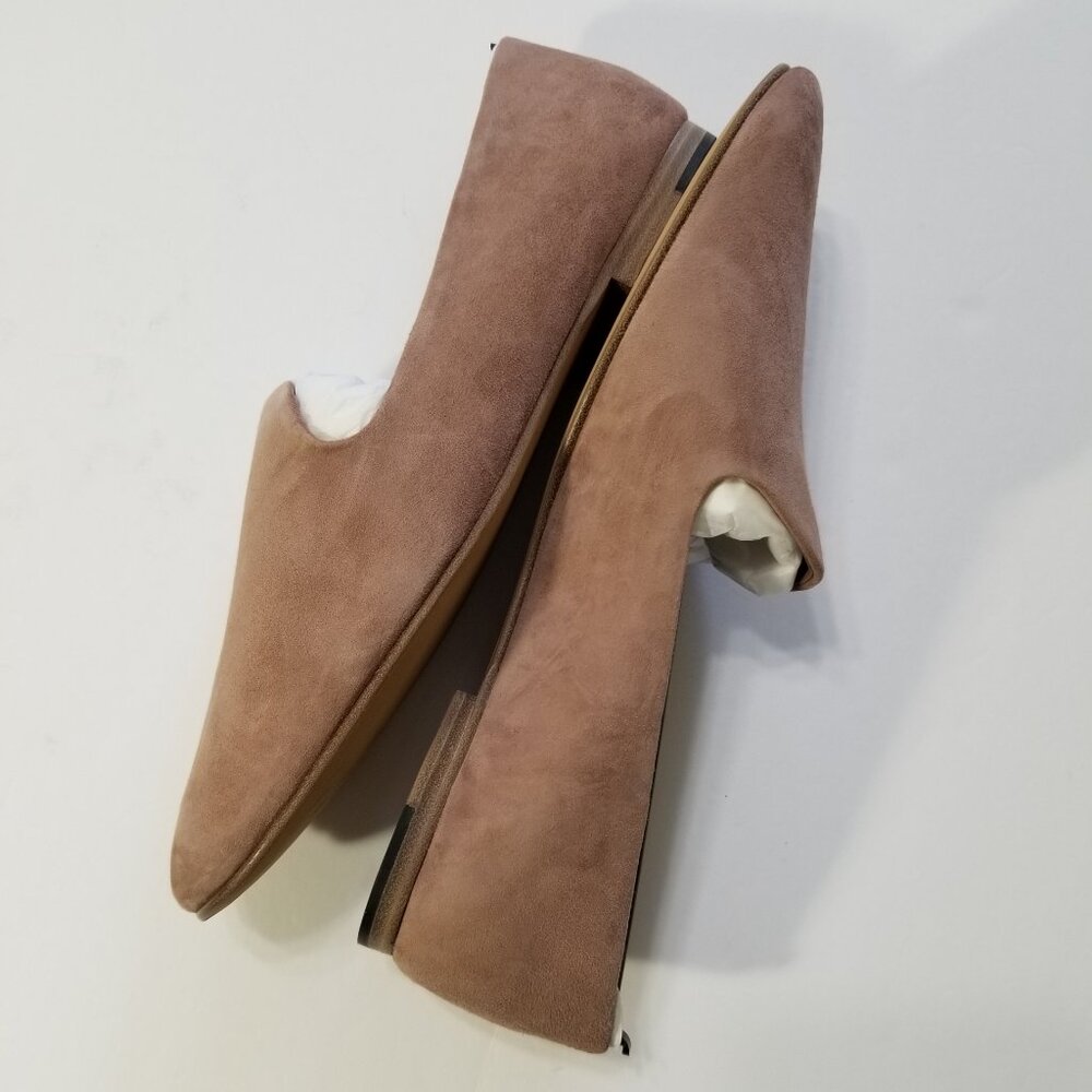 NIB‎ VINCE Women's Milo Suede Leather Flat Loafers in Hydrangea - Picture 10 of 15